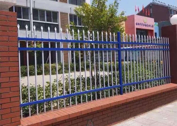 上饶学校幼儿园锌钢围栏护栏工程案例